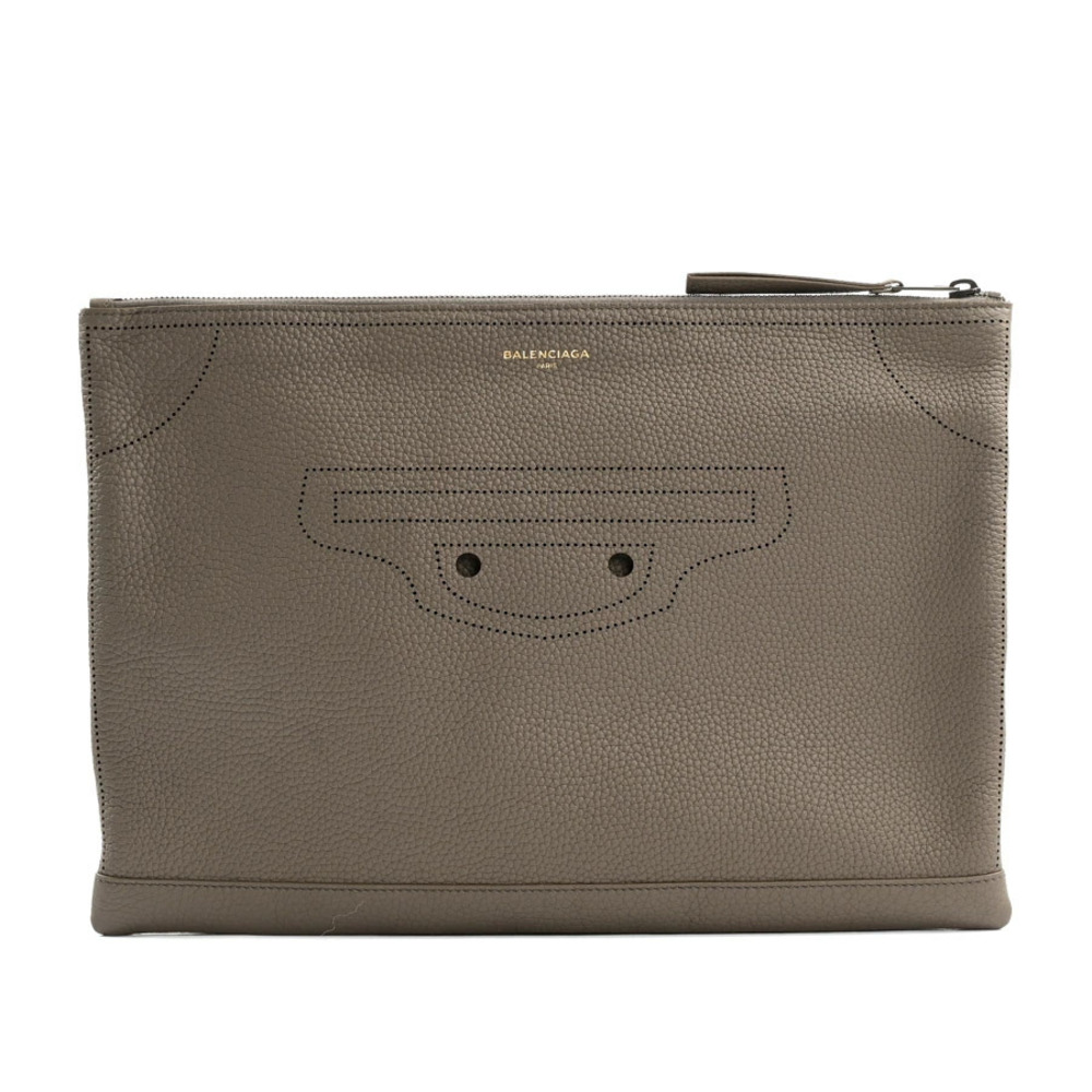 Balenciaga Clutch Bag Greige Gray - Picture 1 of 7